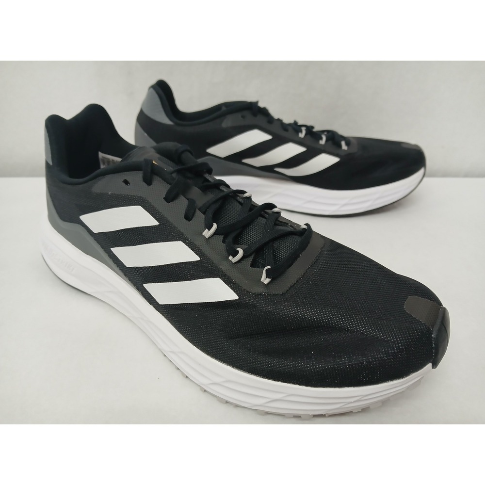 Adidas Men's SL20.2 M‎ Light Strike Running Shoes Q46188 Black Grey White Sz 9